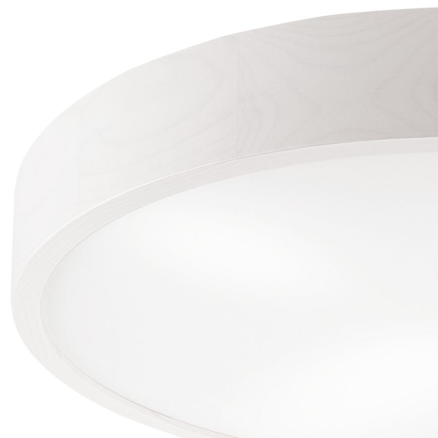 Stropné svietidlo NATURAL 4xE27/60W/230V ø 57 cm biela/borovica
