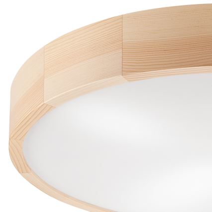 Stropné svietidlo NATURAL 4xE27/60W/230V ø 57 cm borovica