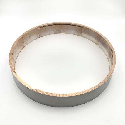 Stropné svietidlo NATURAL 5xE27/15W/230V pr. 47,5 cm borovica/biela