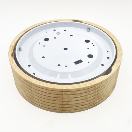Stropné svietidlo NATURAL MODERN 1xE27/15W/230V pr. 27,5 cm borovica