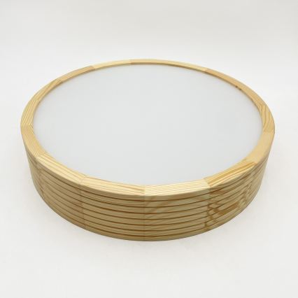 Stropné svietidlo NATURAL MODERN 2xE27/15W/230V priemer 37,5 cm borovica