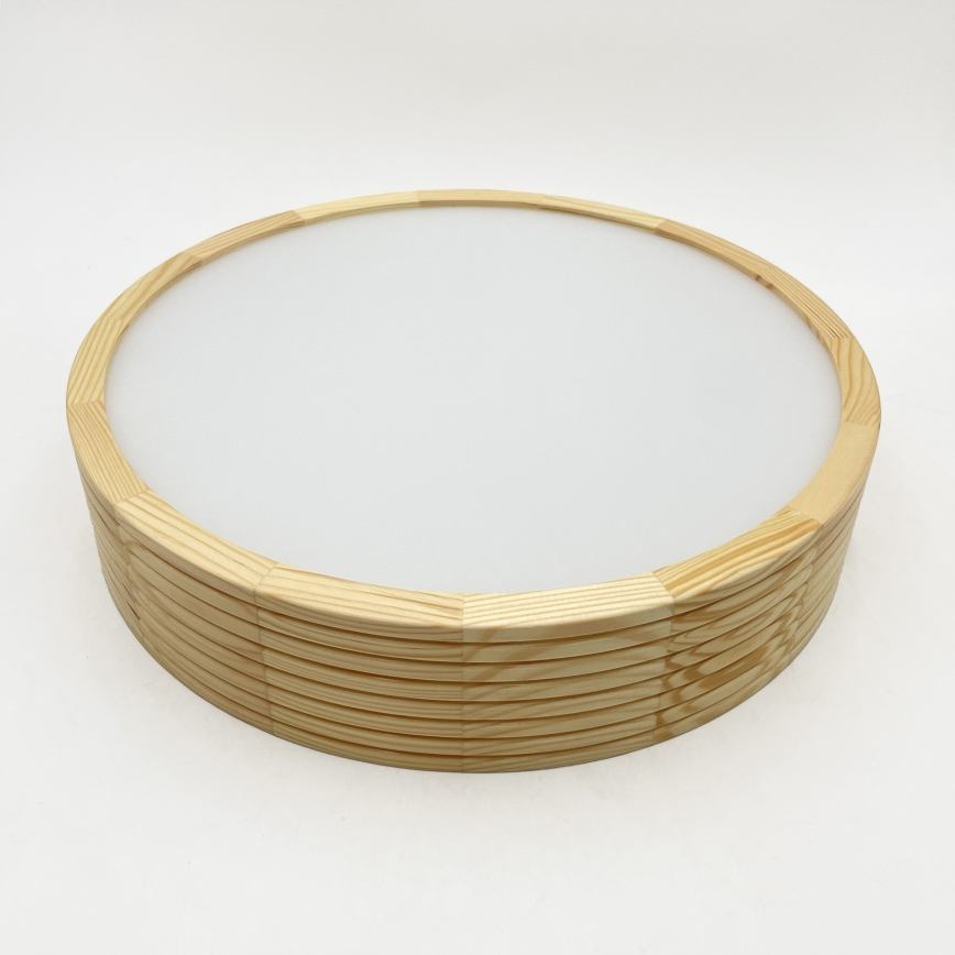 Stropné svietidlo NATURAL MODERN 2xE27/15W/230V priemer 37,5 cm borovica