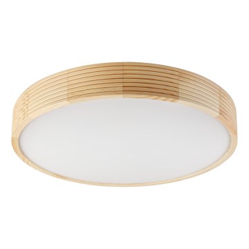Stropné svietidlo NATURAL MODERN 4xE27/15W/230V pr. 58 cm borovica