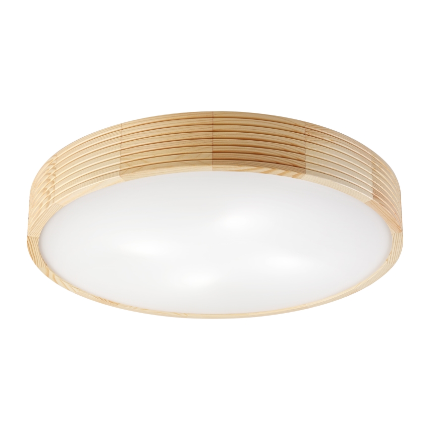 Stropné svietidlo NATURAL MODERN 4xE27/15W/230V pr. 58 cm borovica