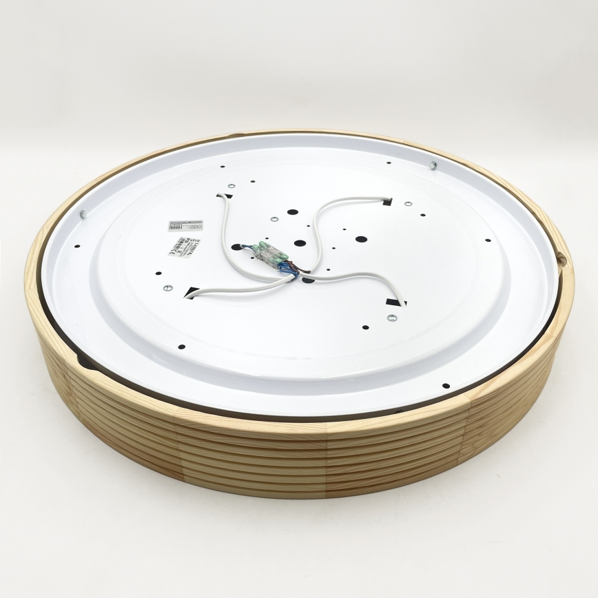 Stropné svietidlo NATURAL MODERN 4xE27/15W/230V pr. 58 cm borovica