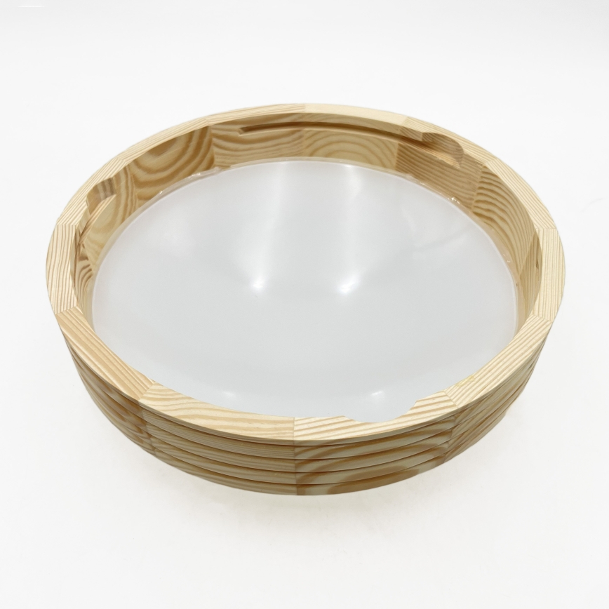 Stropné svietidlo NATURAL MODERN SLIM 1xE27/15W/230V, priemer 27,5 cm, borovica