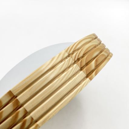 Stropné svietidlo NATURAL MODERN SLIM 1xE27/15W/230V, priemer 27,5 cm, borovica