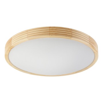 Stropné svietidlo NATURAL MODERN SLIM 3xE27/15W/230V priemer 47,5 cm borovica