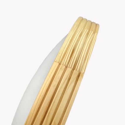 Stropné svietidlo NATURAL MODERN SLIM 3xE27/15W/230V priemer 47,5 cm borovica