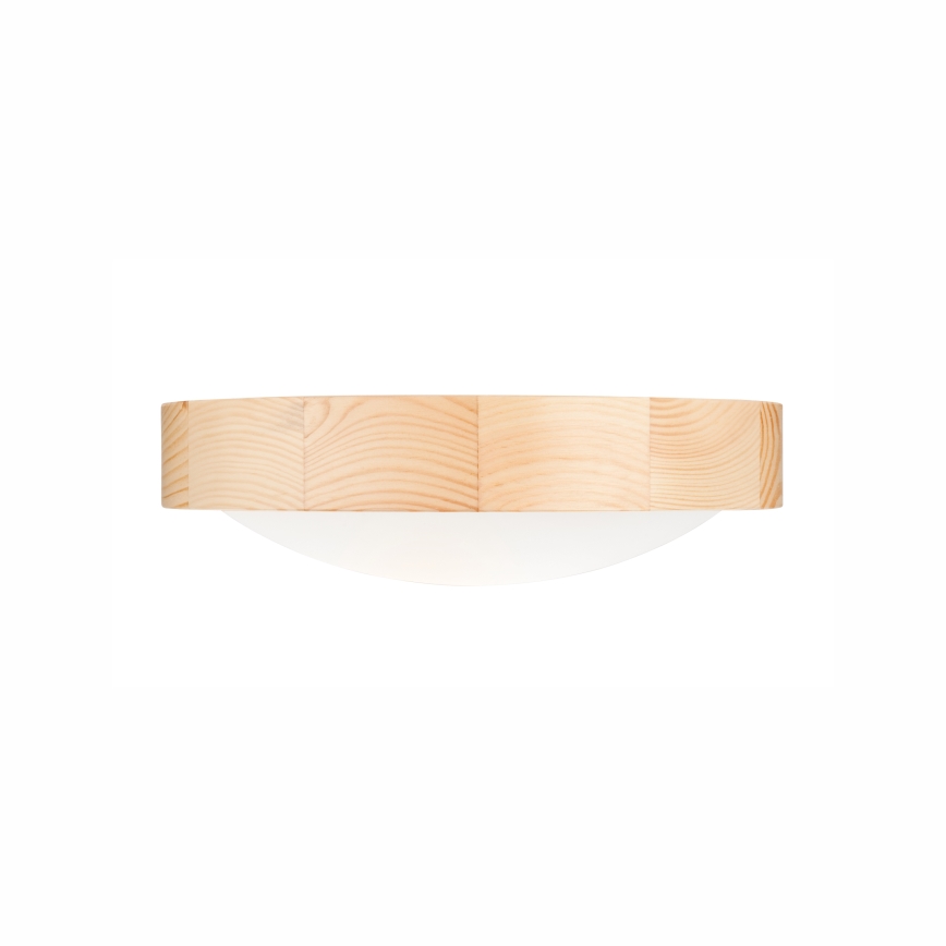 Stropné svietidlo NATURAL SLIM 1xE27/60W/230V ø 27 cm borovica