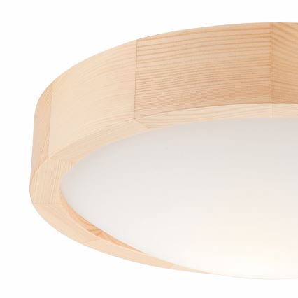 Stropné svietidlo NATURAL SLIM 1xE27/60W/230V ø 27 cm borovica