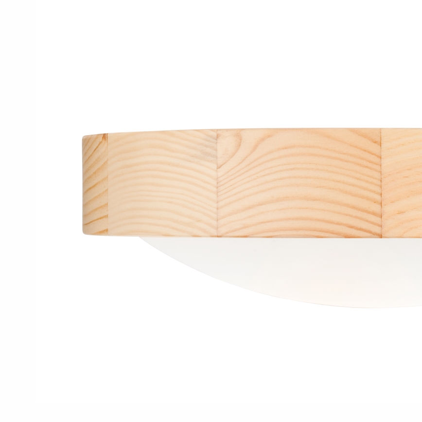 Stropné svietidlo NATURAL SLIM 1xE27/60W/230V ø 27 cm borovica