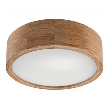 Stropné svietidlo OAK 1xE27/60W/230V dub pr. 27,5 cm