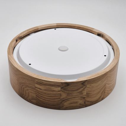 Stropné kúpeľňové svietidlo OAK 2xE27/15W/230V IP54 dub ø 27 cm