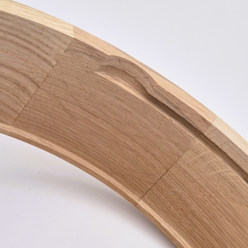 Stropné kúpeľňové svietidlo OAK 2xE27/15W/230V IP54 dub ø 27 cm