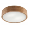 Stropné svietidlo OAK 2xE27/60W/230V dub ø 37 cm - FSC certifikované