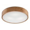 Stropné svietidlo OAK 3xE27/60W/230V dub ø 47 cm - FSC certifikované