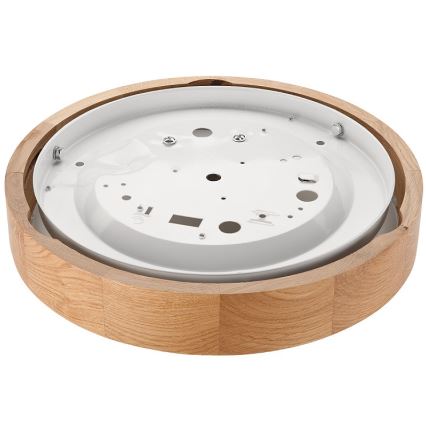 Stropné svietidlo OAK SLIM 1xE27/60W/230V dub ø 27 cm