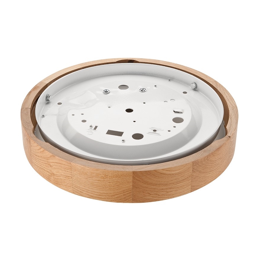 Stropné svietidlo OAK SLIM 1xE27/60W/230V dub ø 27 cm