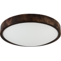 Stropné svietidlo OAK SLIM 2xE27/15W/230V priemer 37 cm dub/tmavohnedá