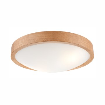 Stropné svietidlo OAK SLIM 2xE27/60W/230V dub ? 37 cm