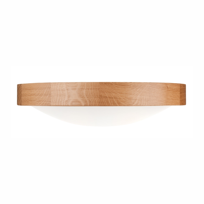 Stropné svietidlo OAK SLIM 2xE27/60W/230V dub ø 37 cm