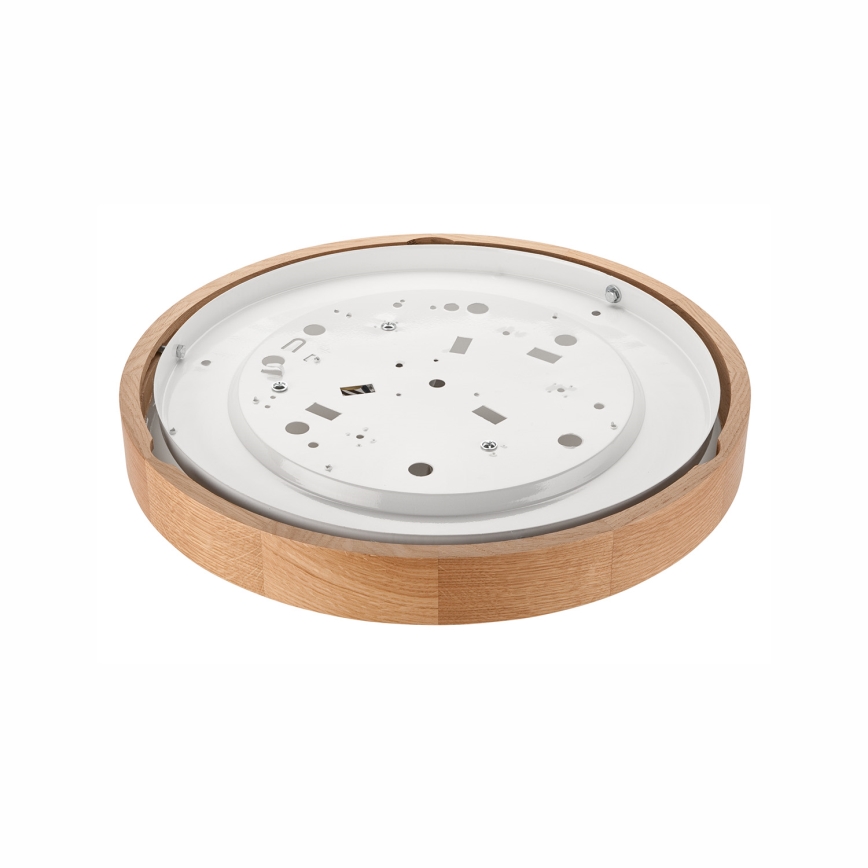 Stropné svietidlo OAK SLIM 2xE27/60W/230V dub ø 37 cm