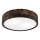 Stropné svietidlo OAK SMOKY 2xE27/15W/230V ? 37,5 cm dub/tmavohnedá