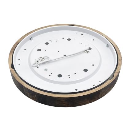 Stropné svietidlo OAK SMOKY SLIM 2xE27/15W/230V priemer 37 cm dub/tmavohnedá