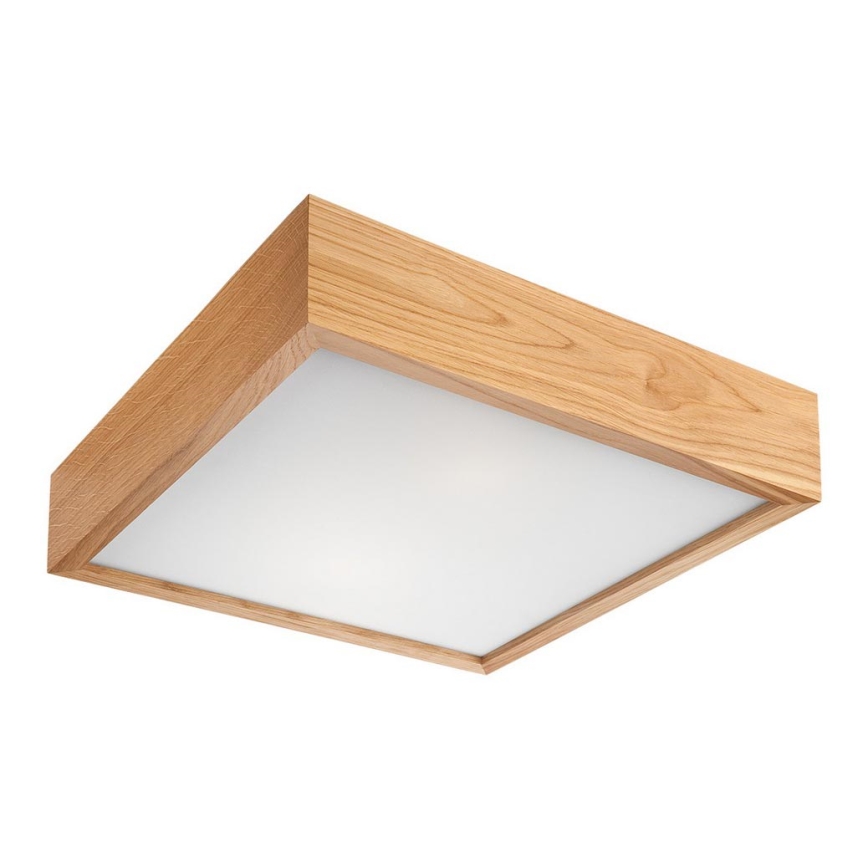 Stropné svietidlo OAK SQUARE 1xE27/60W/230V dub 27,5 cm