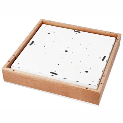 Stropné svietidlo OAK SQUARE 4xE27/15W/230V 48x48 cm dub/biela