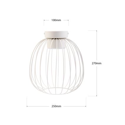 Stropné svietidlo OVELLA 1xGX53/10W/230V pr. 25 cm krémové