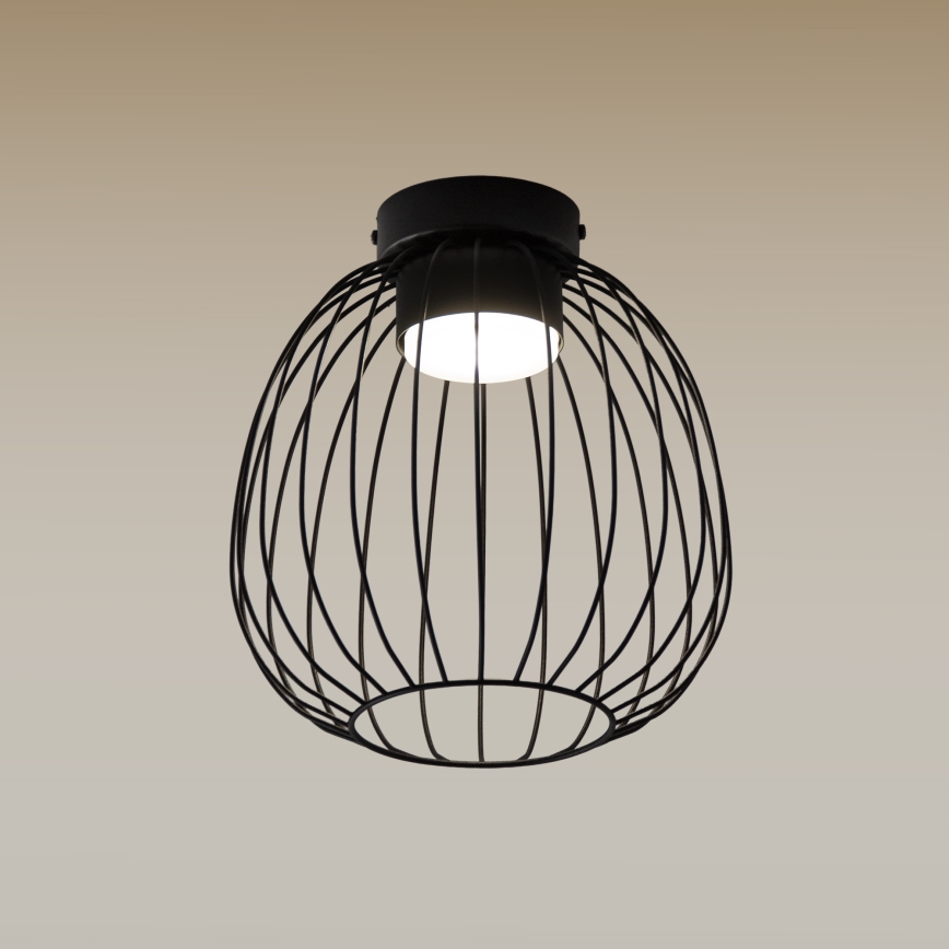 Stropné svietidlo OVELLA 1xGX53/10W/230V, priemer 25 cm, čierne