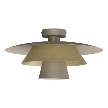Stropné svietidlo PLATO 1xE27/15W/230V pr. 32 cm béžová/zlatá