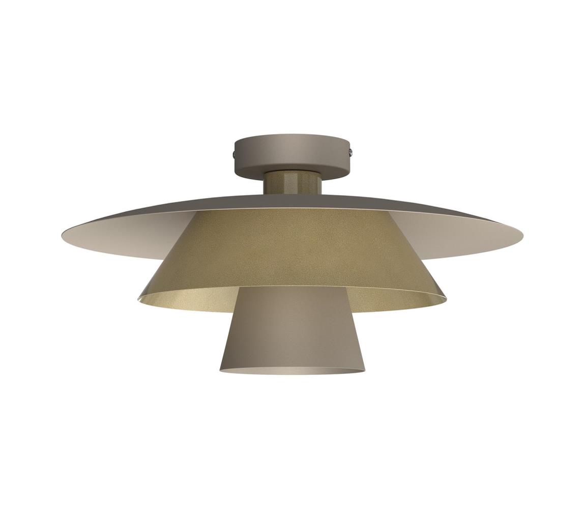 Stropné svietidlo PLATO 1xE27/15W/230V pr. 32 cm béžová/zlatá 4500
