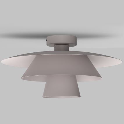 Stropné svietidlo PLATO 1xE27/15W/230V pr. 32 cm krémové