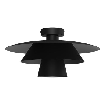 Stropné svietidlo PLATO 1xE27/15W/230V pr. 38 cm čierne