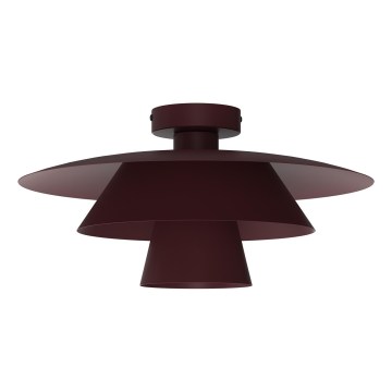 Stropné svietidlo PLATO 1xE27/15W/230V priemer 32 cm bordové