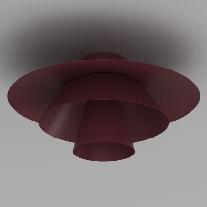 Stropné svietidlo PLATO 1xE27/15W/230V priemer 32 cm bordové