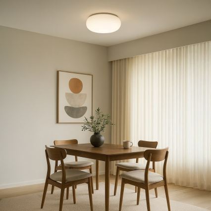 Stropné svietidlo PULSO 3xE27/15W/230V priemer 42 cm biele