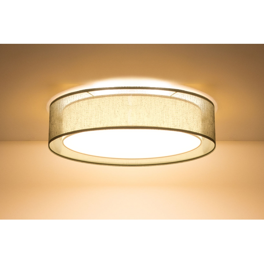 Stropné svietidlo PURO 2xE27/40W/230V pr. 50 cm zelené