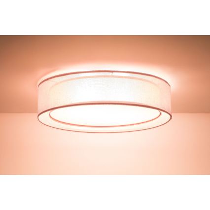 Stropné svietidlo PURO 2xE27/40W/230V pr. 60 cm ružové