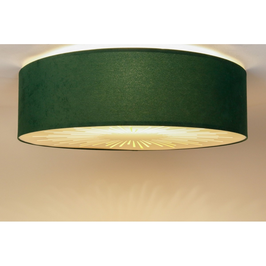 Stropné svietidlo RAYS 2xE27/60W/230V pr. 40 cm zelená