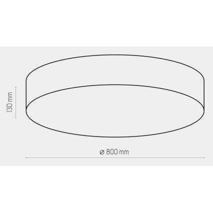 Stropné svietidlo RONDO 6xE27/15W/230V pr. 80 cm biela