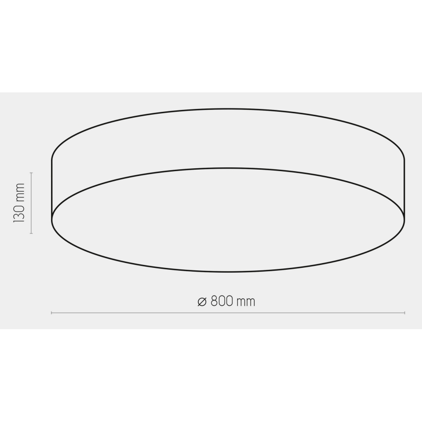 Stropné svietidlo RONDO 6xE27/15W/230V pr. 80 cm biela