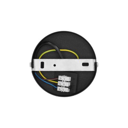 Stropné svietidlo SARTA 1xE27/60W/230V pr. 45 cm čierna/juta