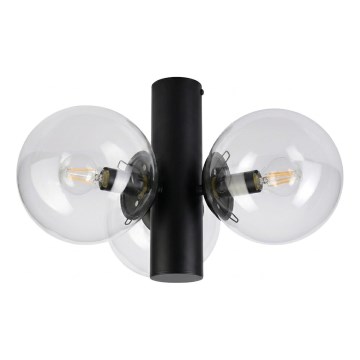 Stropné svietidlo SFERIO 3xE14/5W/230V čierne/číre