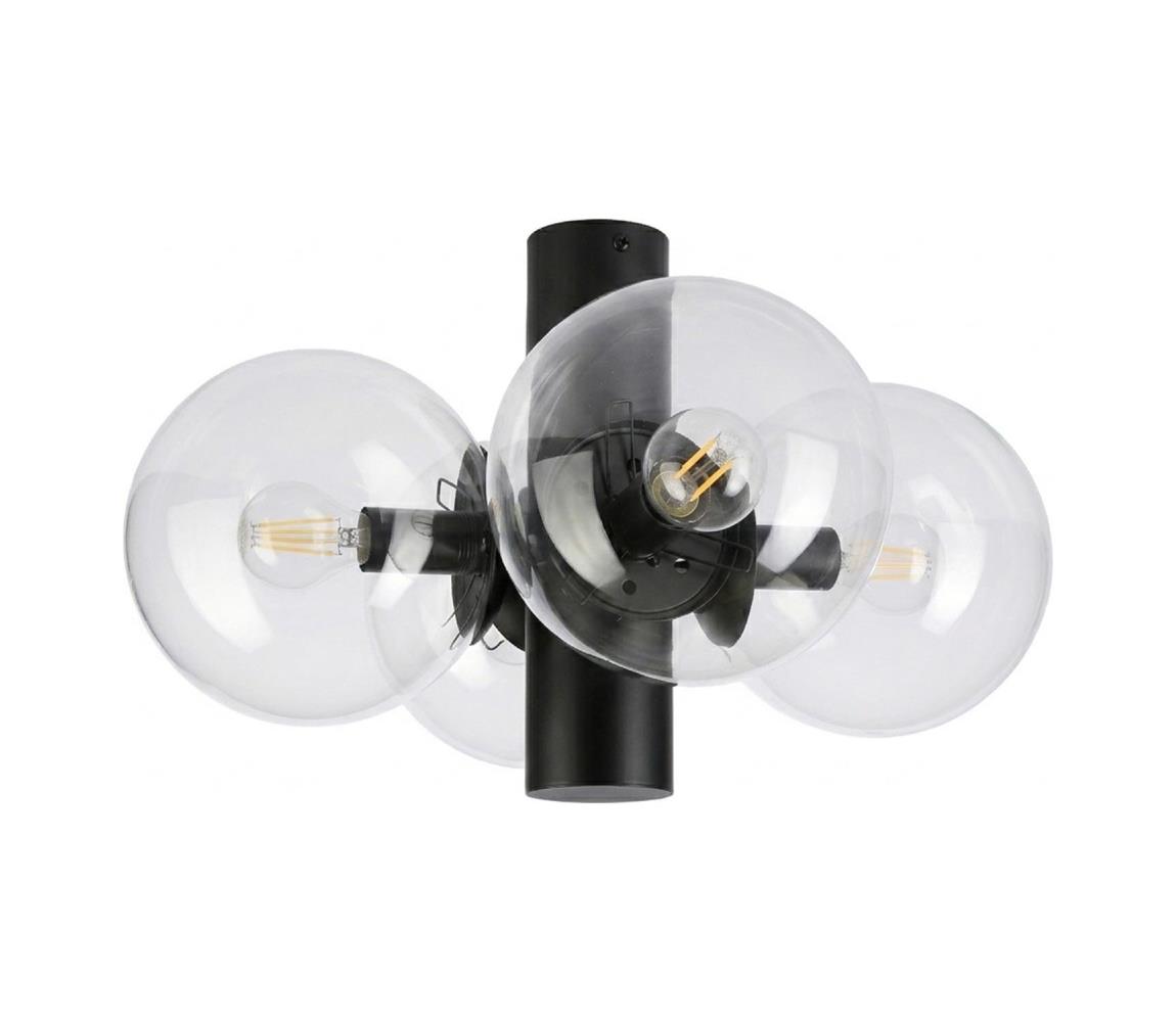 Stropné svietidlo SFERIO 4xE14/5W/230V čierne/číre LM-4.298/CZARNY/TRANSPARENT
