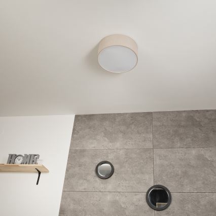 Stropné svietidlo SIRJA 1xE27/60W/230V pr. 35 cm béžová