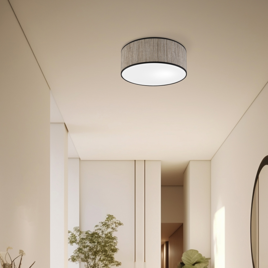 Stropné svietidlo SIRJA 2xE27/15W/230V priemer 35 cm hnedé